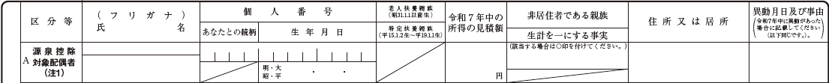 扶養控除等申告書 令和7年分